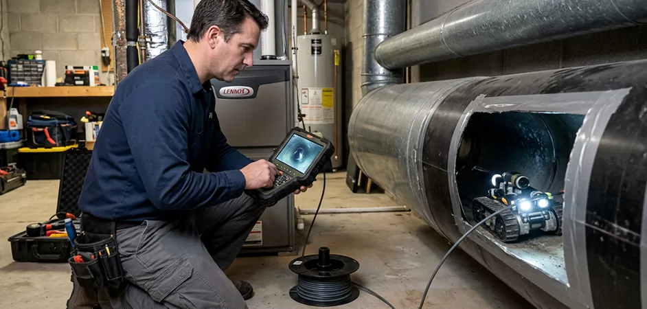 Robotic Duct Inspection in Sugar Land, TX