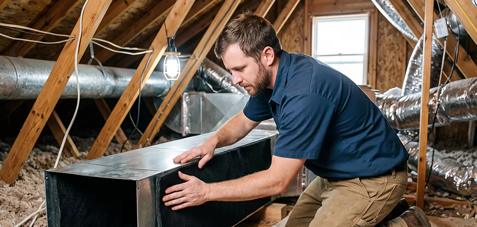 Acoustic Duct Liner Installation in Sugar Land