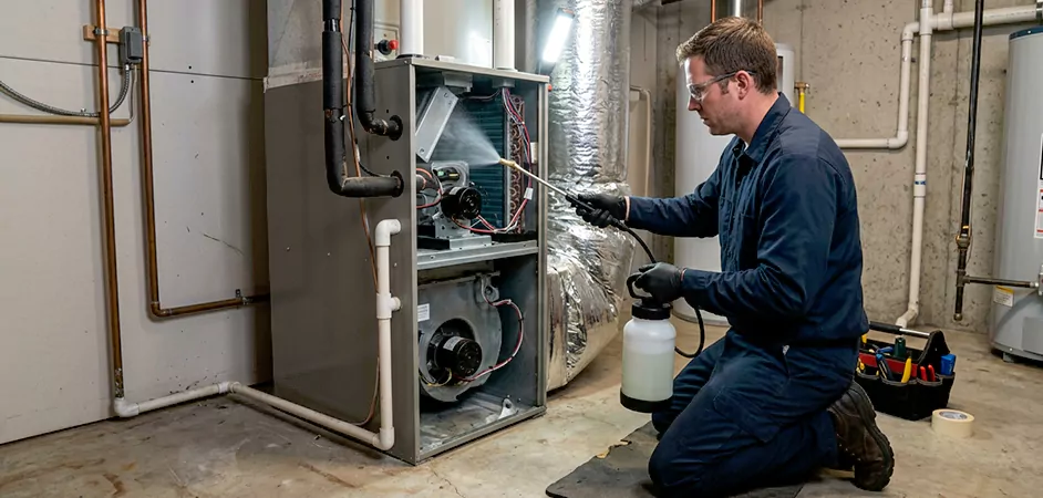 Air Handler Antimicrobial Treatment in Sugar Land