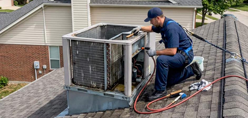 Rooftop Unit Cleaning in Sugar Land