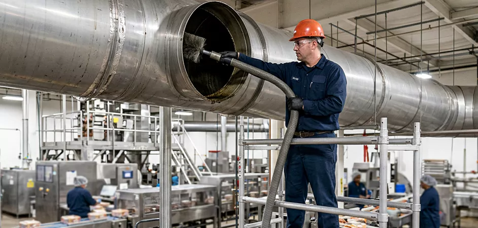 Food Processing Facility Duct Cleaning in Sugar Land